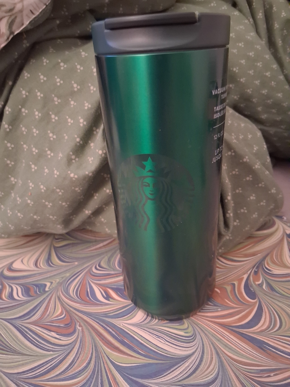 Starbucks Iridescent Green Travel Tumbler New